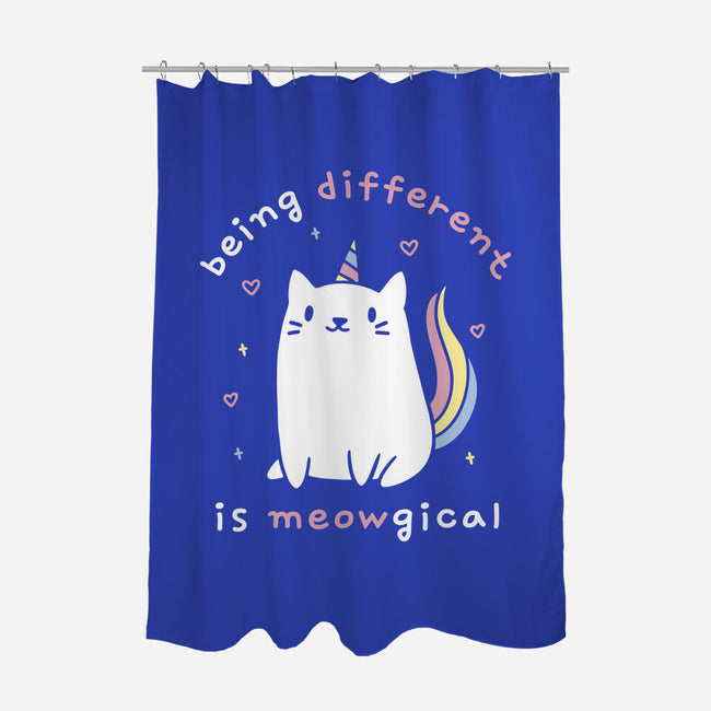 Being Different Is Meowgical-None-Polyester-Shower Curtain-brunopires