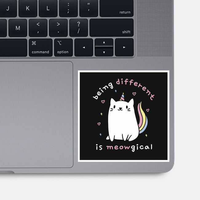 Being Different Is Meowgical-None-Glossy-Sticker-brunopires