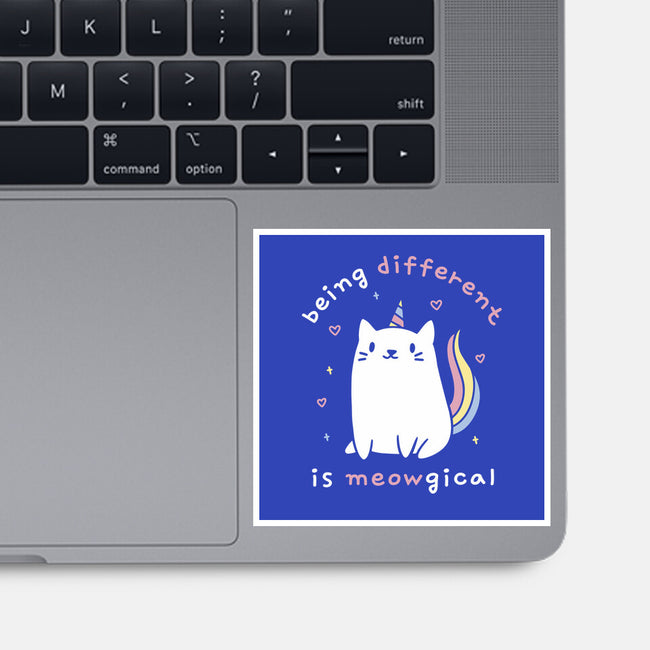 Being Different Is Meowgical-None-Glossy-Sticker-brunopires