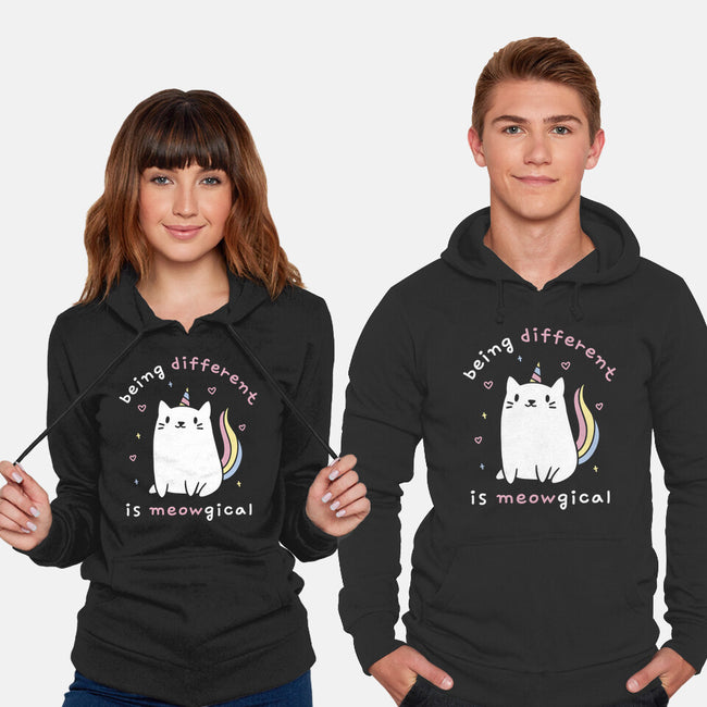 Being Different Is Meowgical-Unisex-Pullover-Sweatshirt-brunopires