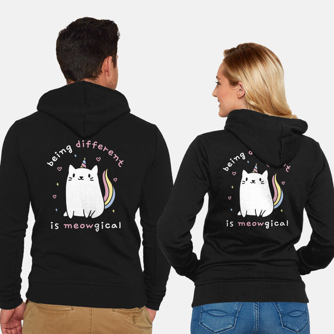 Being Different Is Meowgical-Unisex-Zip-Up-Sweatshirt-brunopires