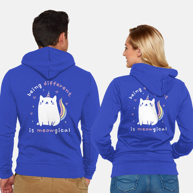 Being Different Is Meowgical-Unisex-Zip-Up-Sweatshirt-brunopires