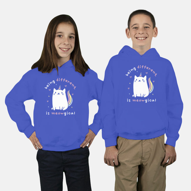 Being Different Is Meowgical-Youth-Pullover-Sweatshirt-brunopires