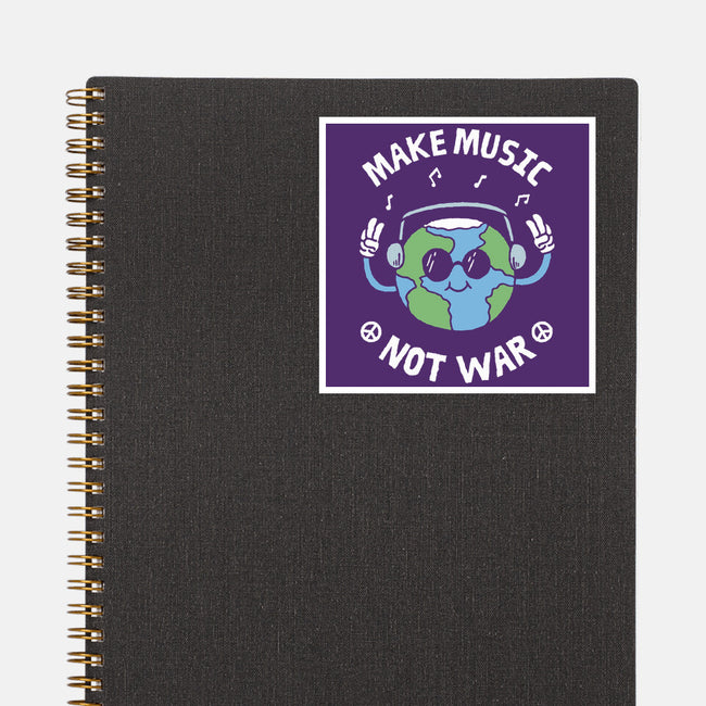 Make Music Not War-None-Glossy-Sticker-brunopires