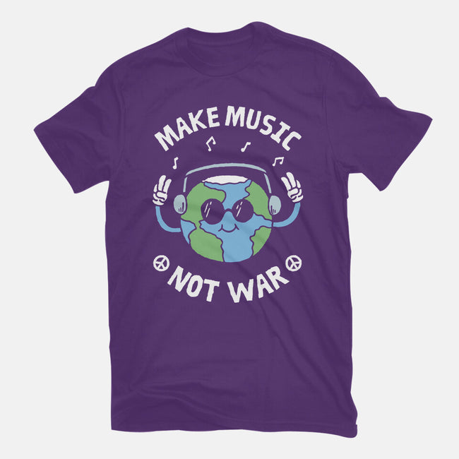Make Music Not War-Mens-Basic-Tee-brunopires