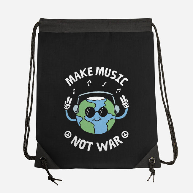Make Music Not War-None-Drawstring-Bag-brunopires