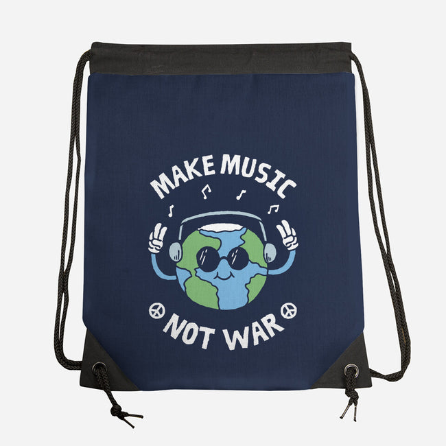 Make Music Not War-None-Drawstring-Bag-brunopires