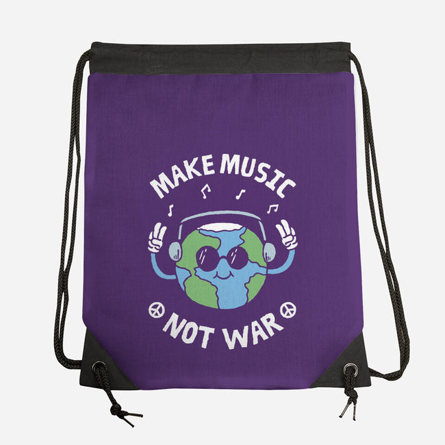 Make Music Not War-None-Drawstring-Bag-brunopires