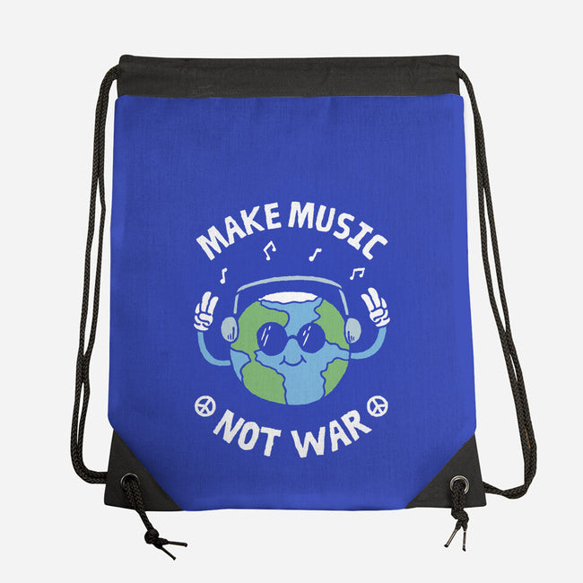 Make Music Not War-None-Drawstring-Bag-brunopires