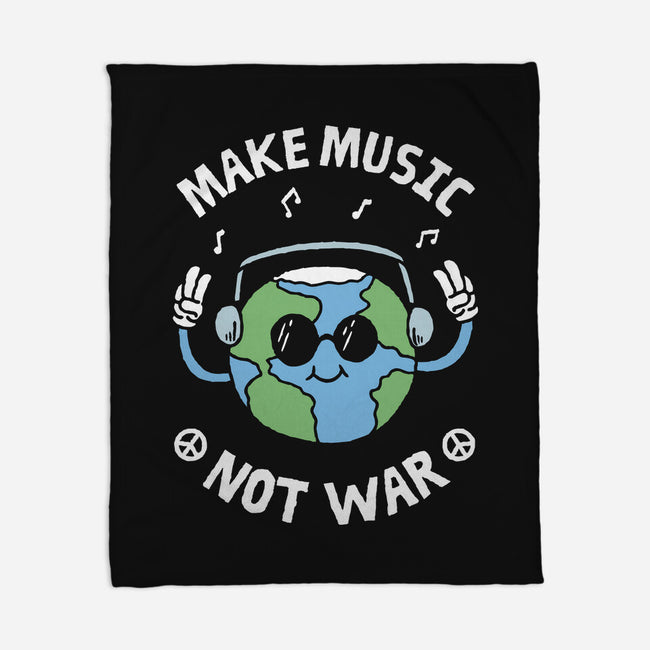 Make Music Not War-None-Fleece-Blanket-brunopires