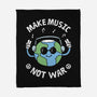 Make Music Not War-None-Fleece-Blanket-brunopires