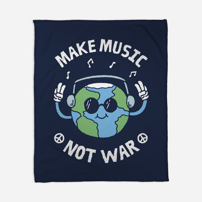 Make Music Not War-None-Fleece-Blanket-brunopires