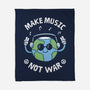 Make Music Not War-None-Fleece-Blanket-brunopires