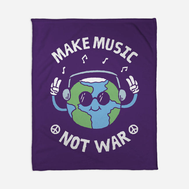 Make Music Not War-None-Fleece-Blanket-brunopires