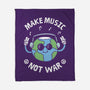 Make Music Not War-None-Fleece-Blanket-brunopires
