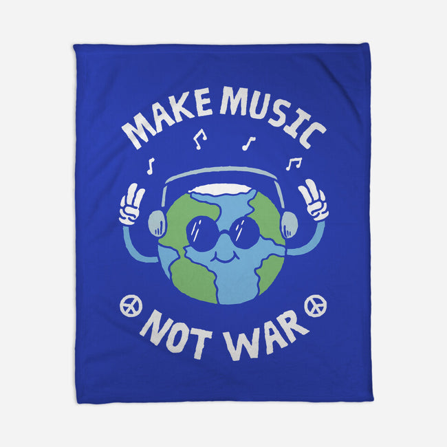 Make Music Not War-None-Fleece-Blanket-brunopires
