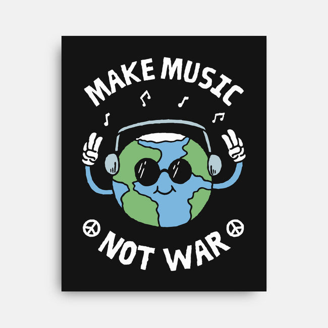 Make Music Not War-None-Stretched-Canvas-brunopires
