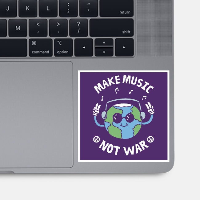 Make Music Not War-None-Glossy-Sticker-brunopires