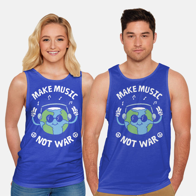 Make Music Not War-Unisex-Basic-Tank-brunopires