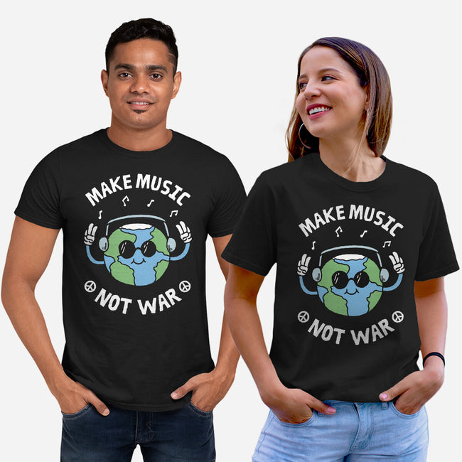 Make Music Not War-Unisex-Basic-Tee-brunopires