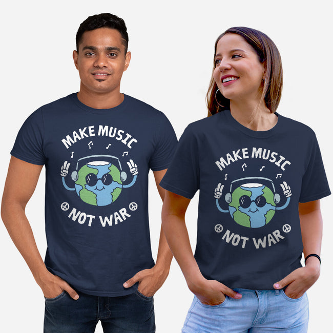 Make Music Not War-Unisex-Basic-Tee-brunopires
