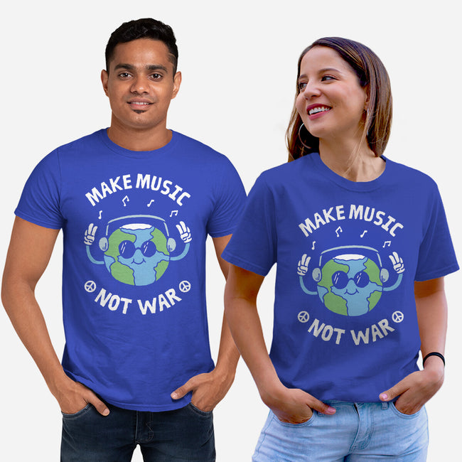 Make Music Not War-Unisex-Basic-Tee-brunopires