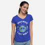 Make Music Not War-Womens-V-Neck-Tee-brunopires