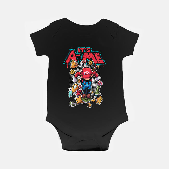It's A Me-Baby-Basic-Onesie-Diego Oliver