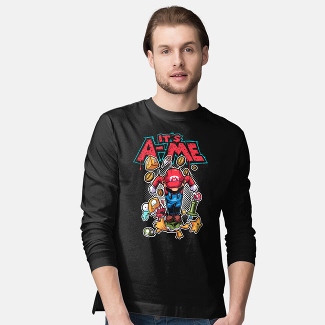 It's A Me-Mens-Long Sleeved-Tee-Diego Oliver