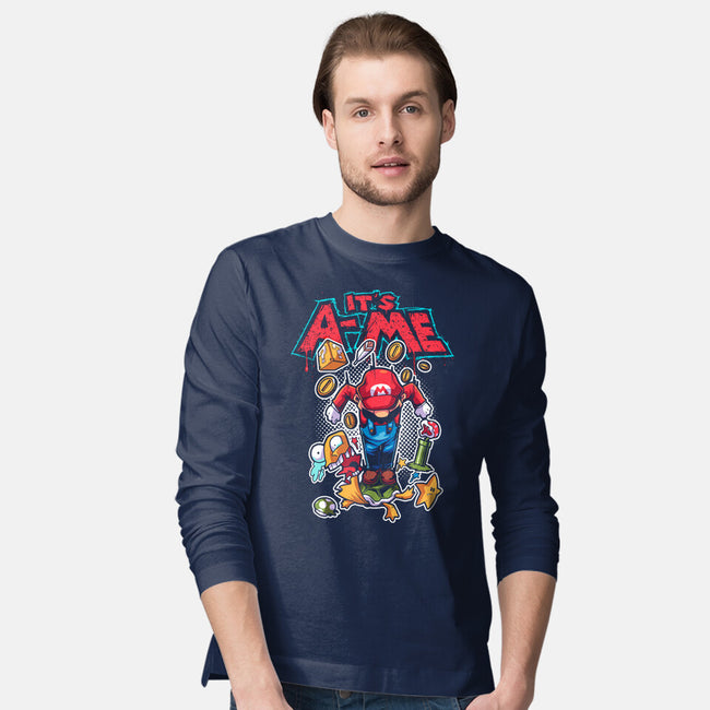 It's A Me-Mens-Long Sleeved-Tee-Diego Oliver