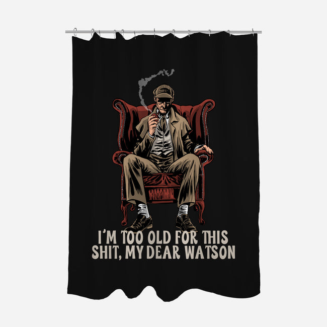 My Dear Watson-None-Polyester-Shower Curtain-zascanauta