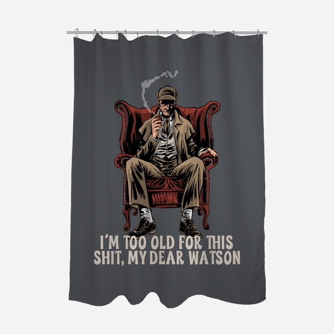 My Dear Watson-None-Polyester-Shower Curtain-zascanauta