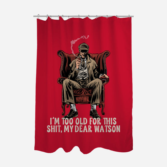 My Dear Watson-None-Polyester-Shower Curtain-zascanauta