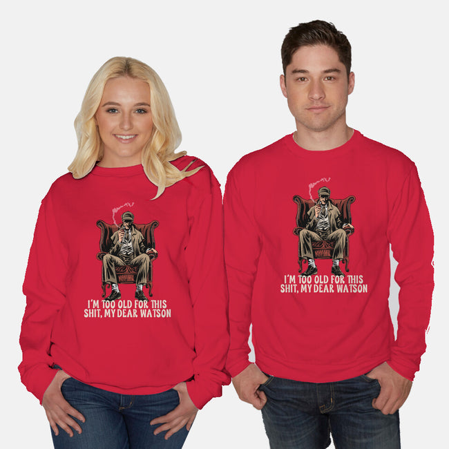 My Dear Watson-Unisex-Crew Neck-Sweatshirt-zascanauta