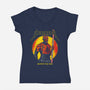Maultallica-Womens-V-Neck-Tee-CappO