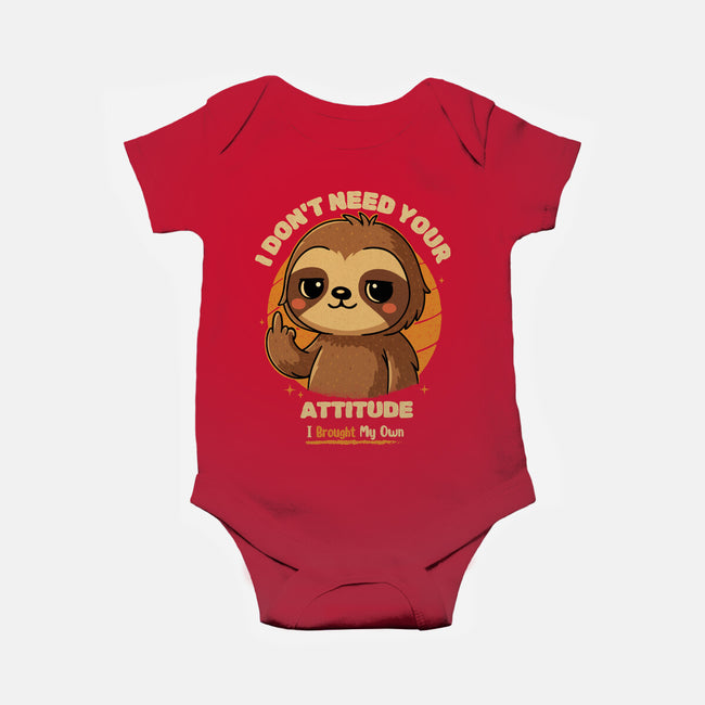 Sloth With Attitude-Baby-Basic-Onesie-Trendlory