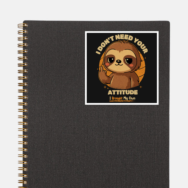 Sloth With Attitude-None-Glossy-Sticker-Trendlory