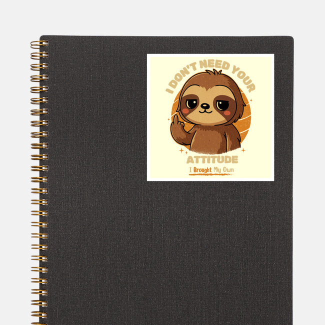 Sloth With Attitude-None-Glossy-Sticker-Trendlory