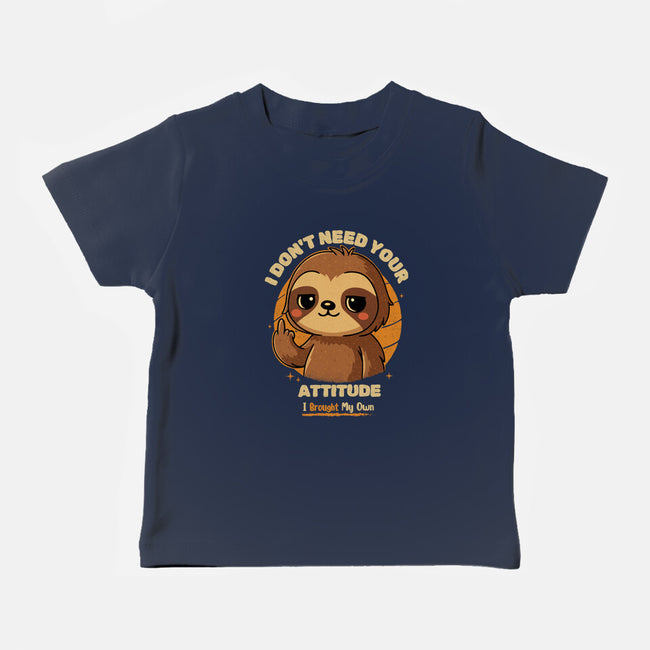 Sloth With Attitude-Baby-Basic-Tee-Trendlory
