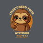 Sloth With Attitude-Unisex-Crew Neck-Sweatshirt-Trendlory