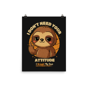 Sloth With Attitude