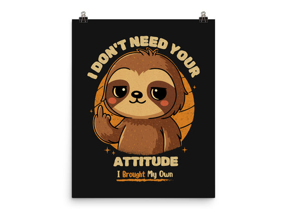 Sloth With Attitude