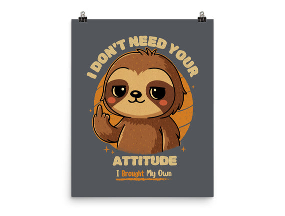Sloth With Attitude