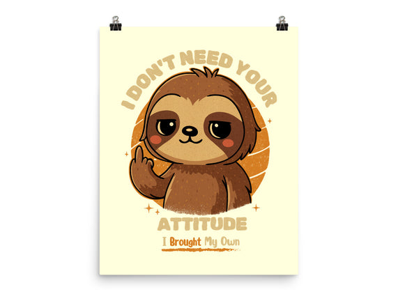 Sloth With Attitude