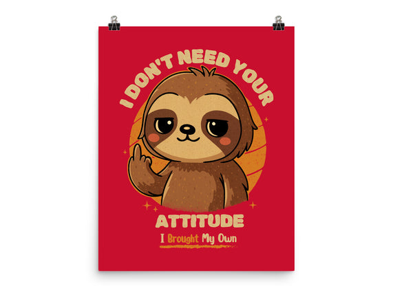 Sloth With Attitude