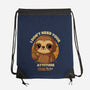 Sloth With Attitude-None-Drawstring-Bag-Trendlory