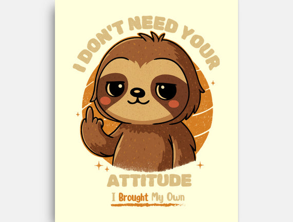 Sloth With Attitude