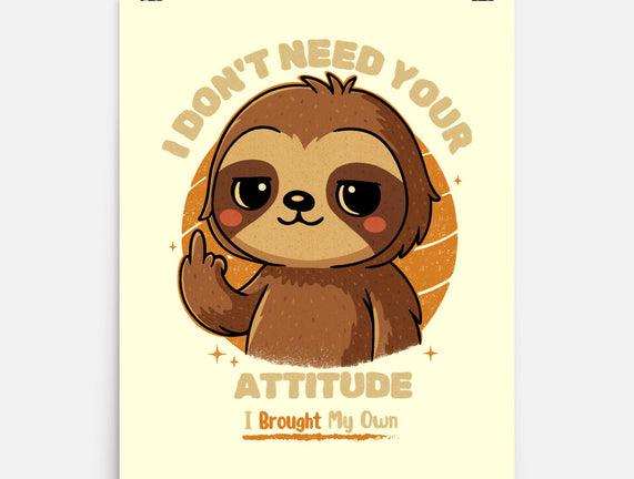 Sloth With Attitude