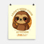 Sloth With Attitude-None-Matte-Poster-Trendlory