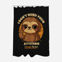 Sloth With Attitude-None-Polyester-Shower Curtain-Trendlory